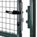 Green Galvanised Steel Mesh Garden Gate